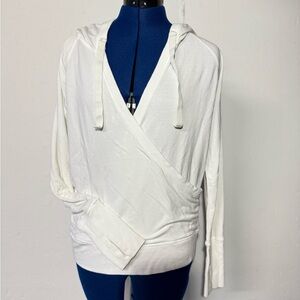 Athleta Women's White Wrap Top